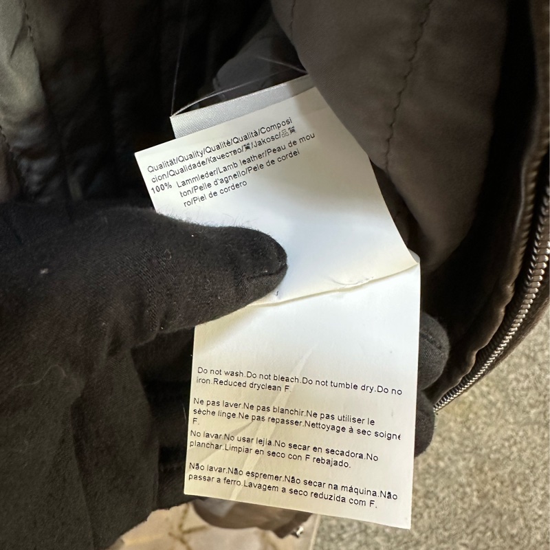 BOSS 茶色皮衣-13