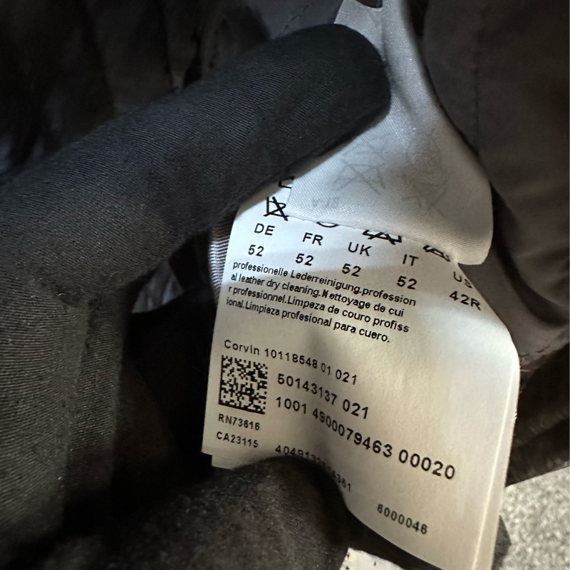 BOSS 茶色皮衣-15