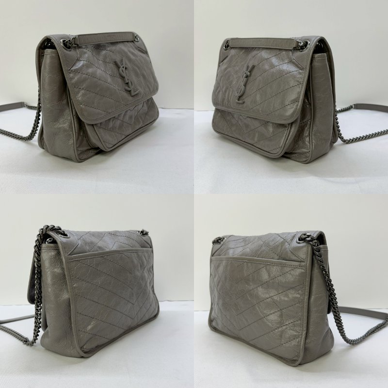 YSL NIKI復古皮革中款肩背包-2