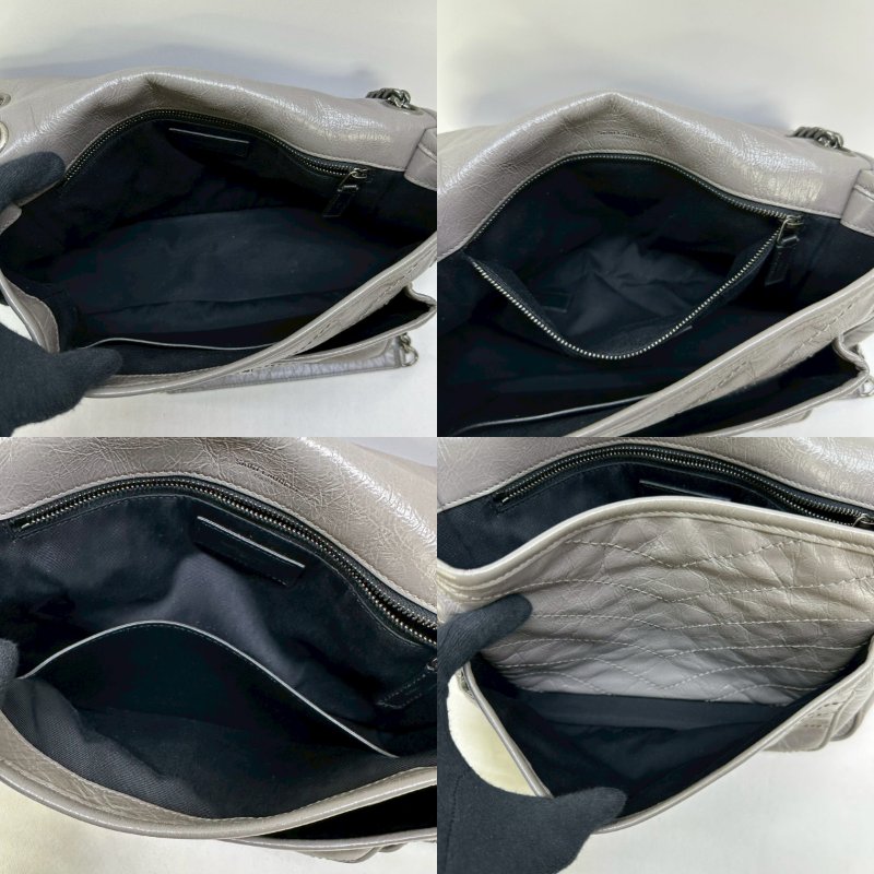 YSL NIKI復古皮革中款肩背包-4