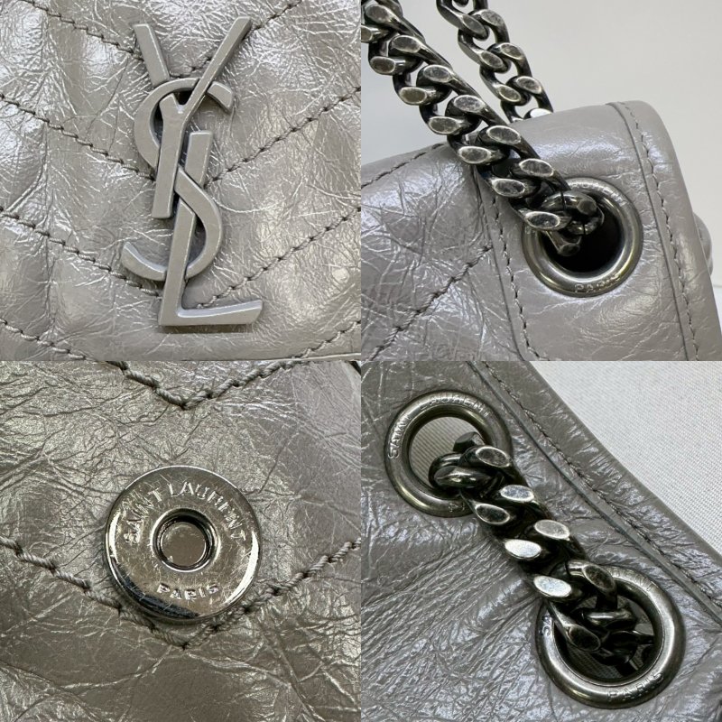 YSL NIKI復古皮革中款肩背包-5