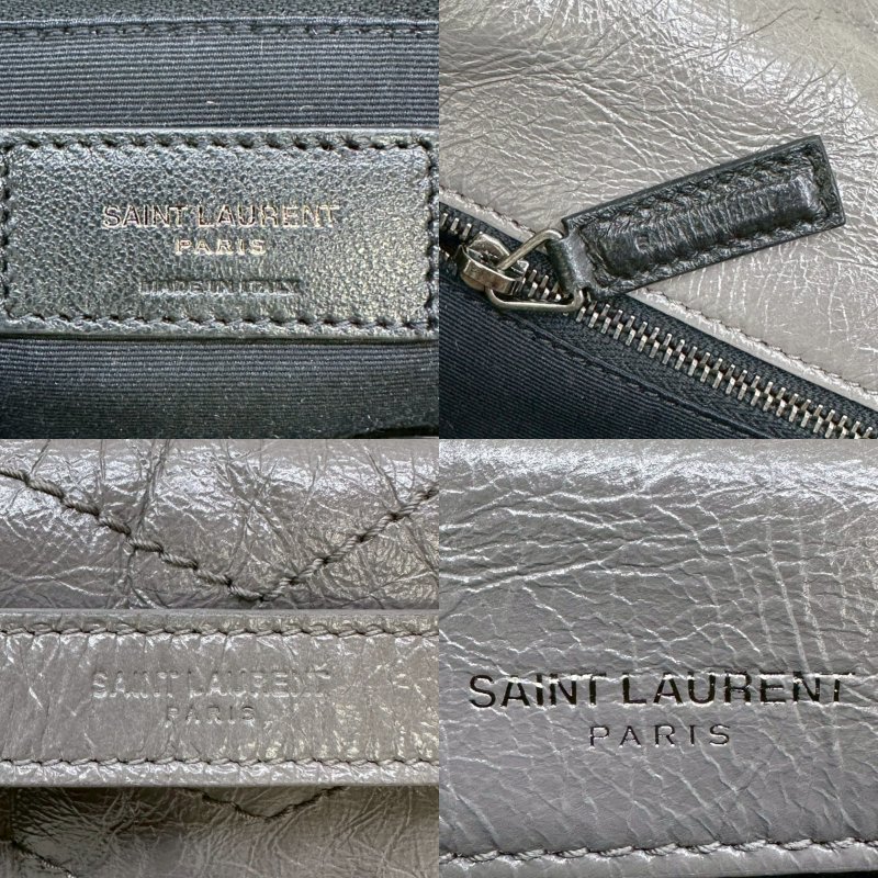 YSL NIKI復古皮革中款肩背包-6