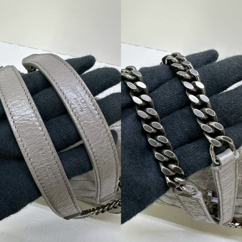 YSL NIKI復古皮革中款肩背包-7