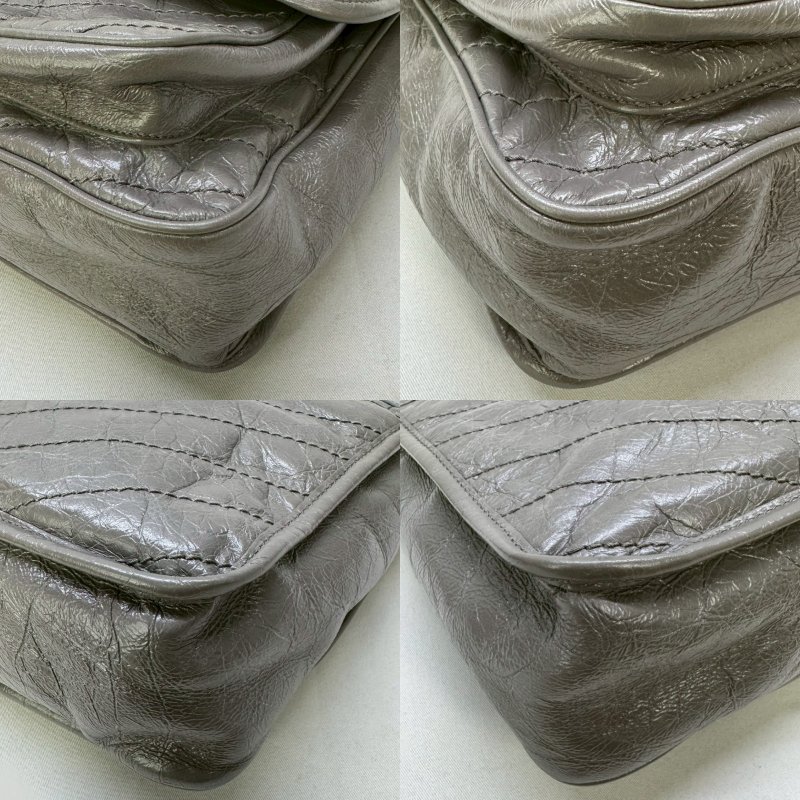 YSL NIKI復古皮革中款肩背包-9