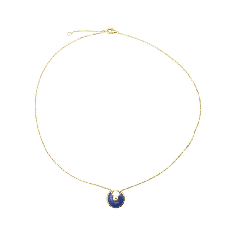 18K黃金 青金石 鑽石 Amulette de Cartier NC 項鍊【Cartier 卡地亞】-1