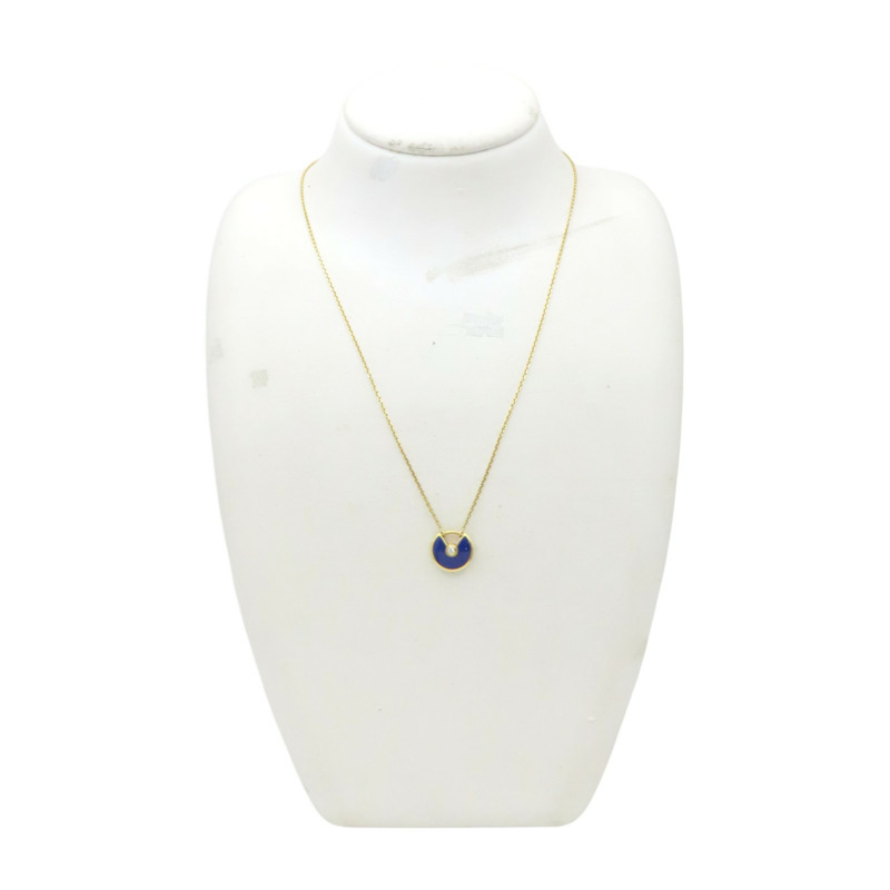 18K黃金 青金石 鑽石 Amulette de Cartier NC 項鍊【Cartier 卡地亞】-9