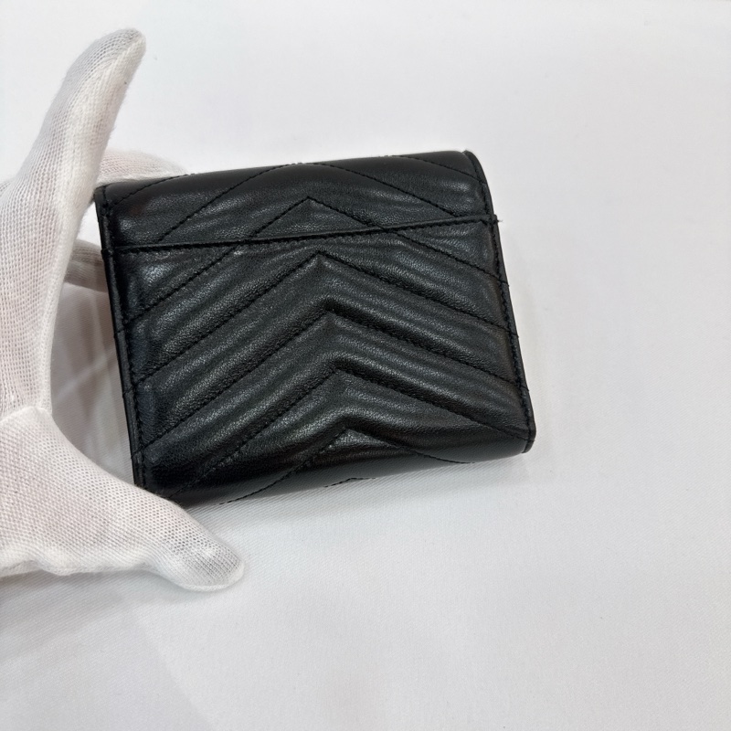 莉亞精品♡YSL 403943 三折短夾 二手-2
