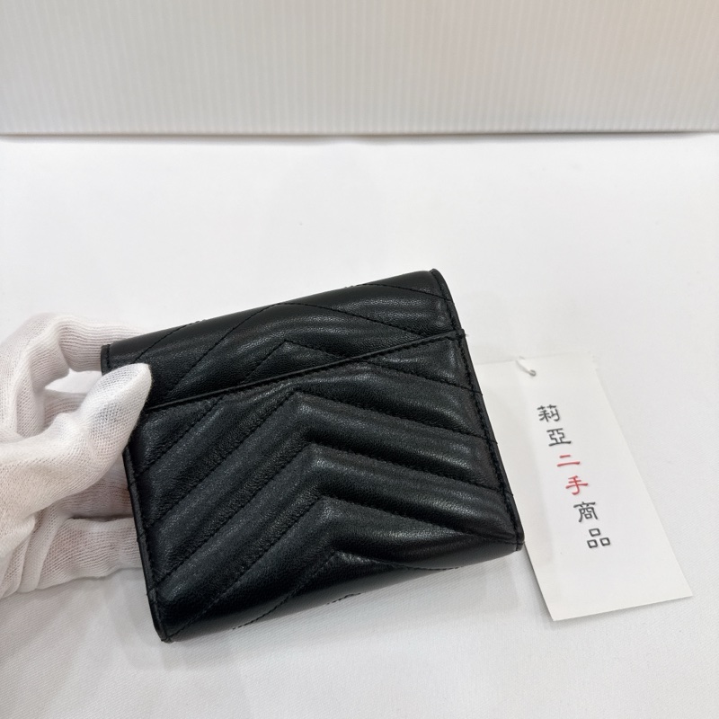 莉亞精品♡YSL 403943 三折短夾 二手-4