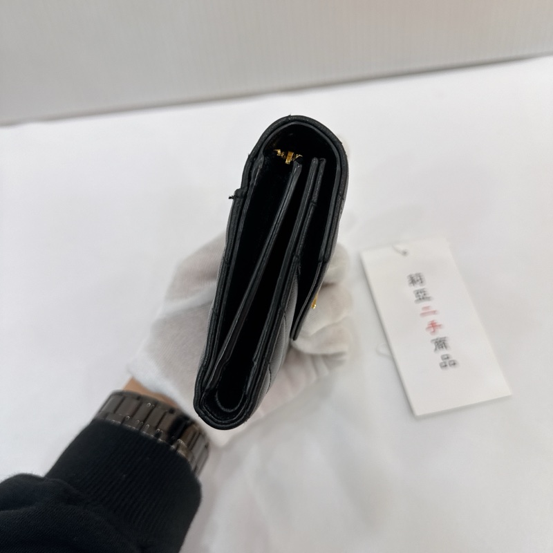 莉亞精品♡YSL 403943 三折短夾 二手-7