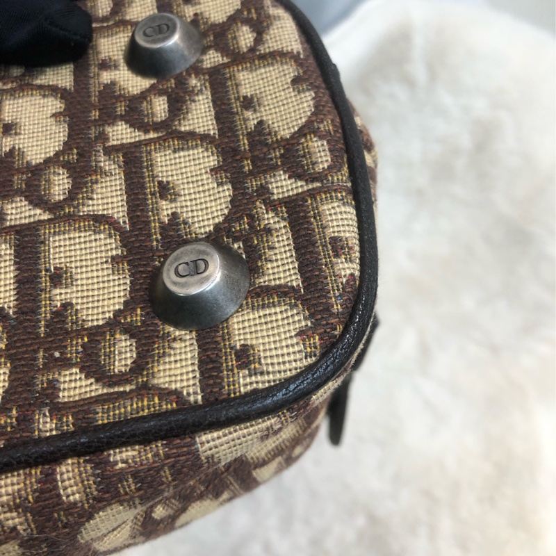 Dior 復古棕啡色 老花上肩袋 XA899-11