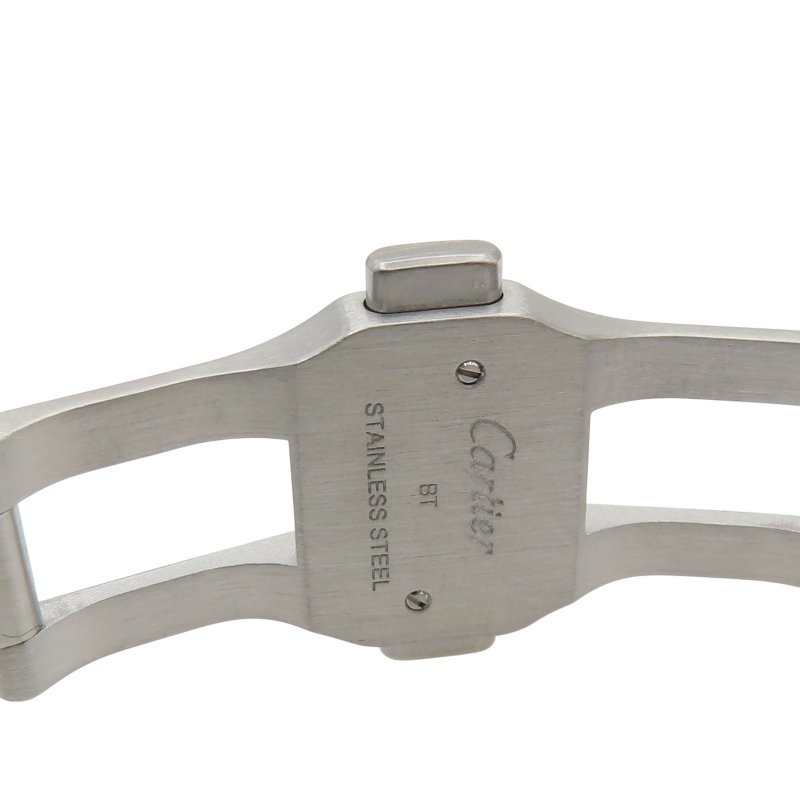 銀色錶盤 不鏽鋼 Santos de Cartier 大型款 腕錶【Cartier 卡地亞】 WSSA0047-8