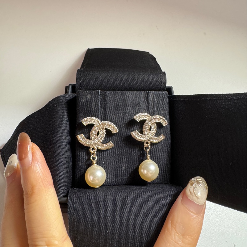 Chanel 珍珠耳環-1