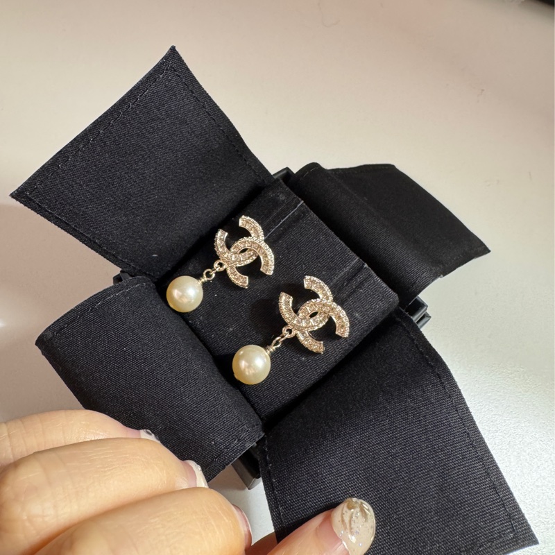 Chanel 珍珠耳環-4