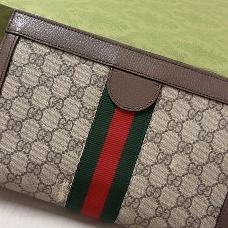 GUCCI 原花ophidia磁吸釦金鍊孫芸芸側背包-1