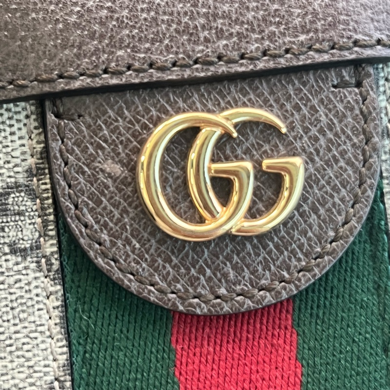 GUCCI 原花ophidia磁吸釦金鍊孫芸芸側背包-5