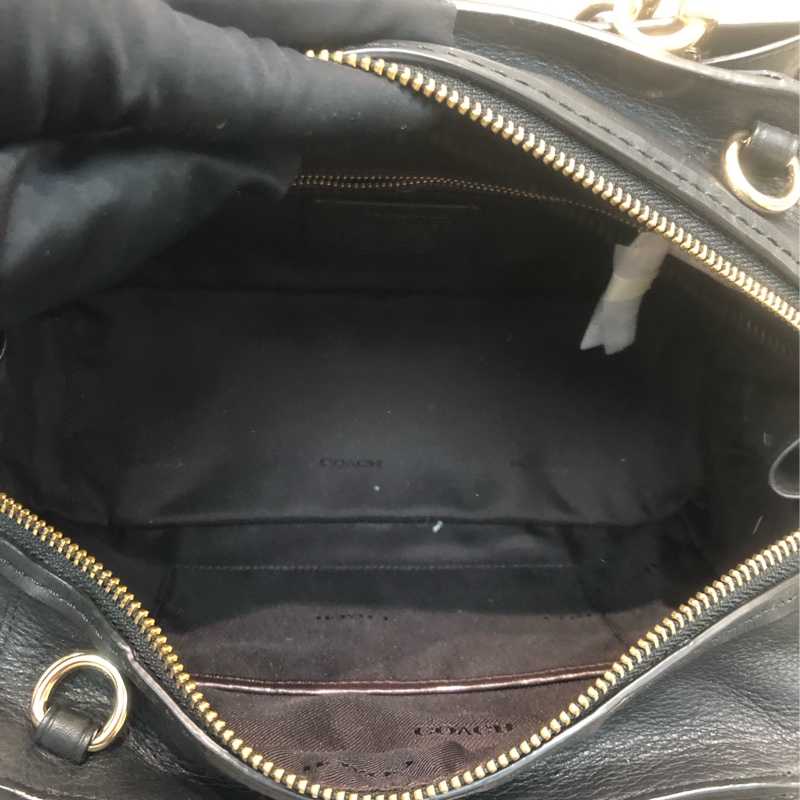 Coach 黑色淺金 2Way XC270-14