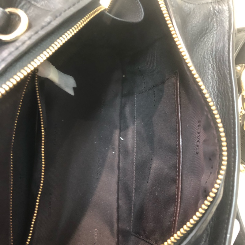 Coach 黑色淺金 2Way XC270-17