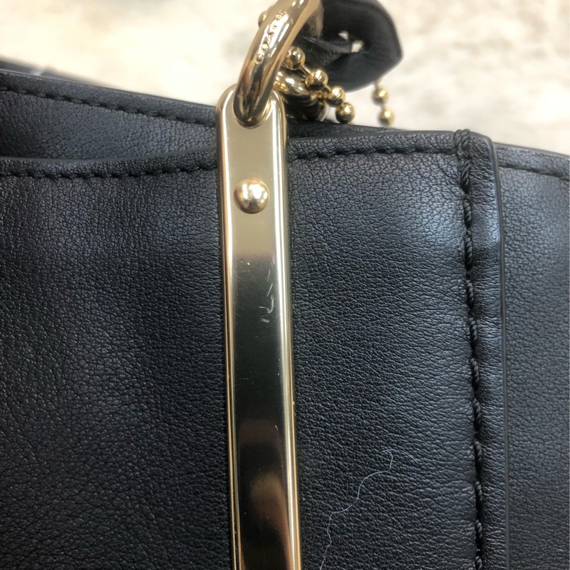 Coach 黑色淺金 2Way XC270-13