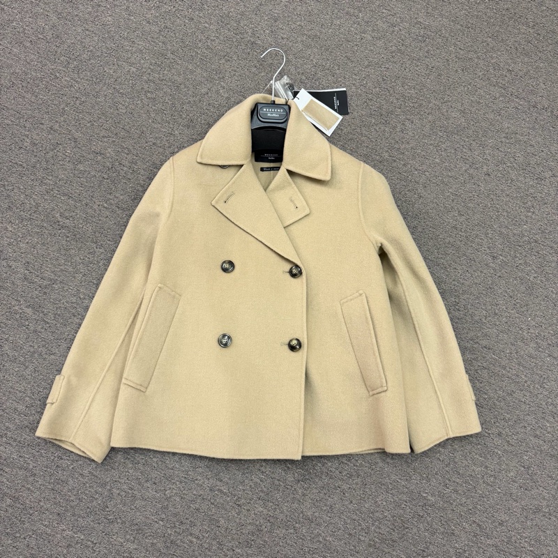 MaxMara -Fantino 駝色 雙排扣 羊毛外套 #34 36 38 40 42-0