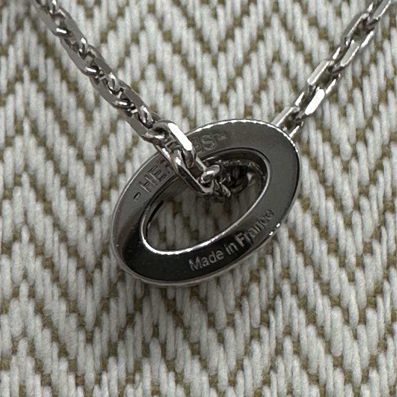 Hermes 愛馬仕 POP H  項鍊 黑/銀配色-3