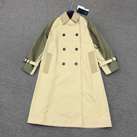 MaxMara -Canasta 拼色 風衣外套連腰帶#34 36 38 40 42