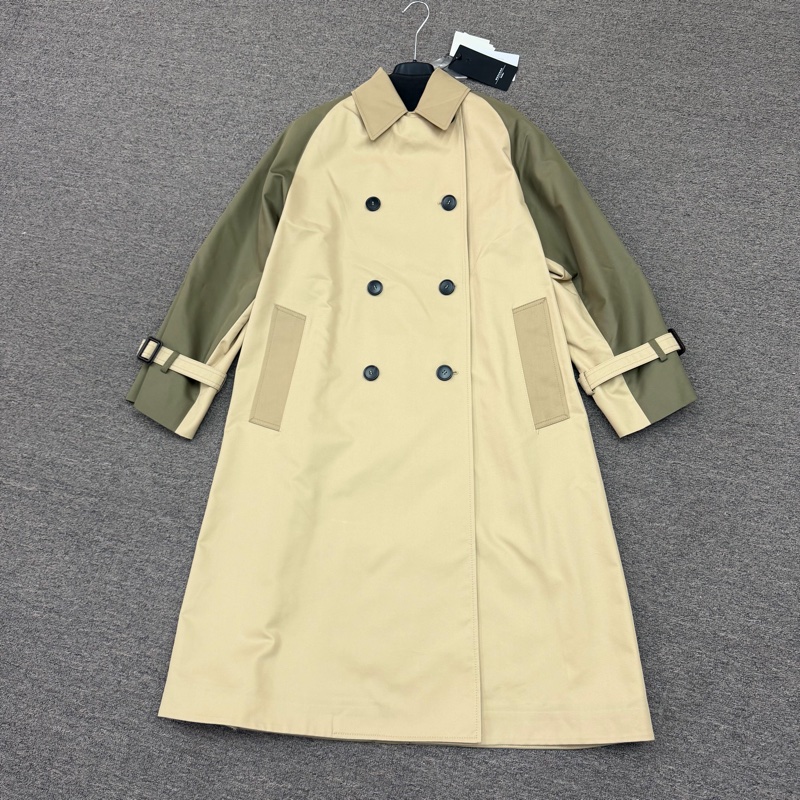 MaxMara -Canasta 拼色 風衣外套連腰帶#34 36 38 40 42-0