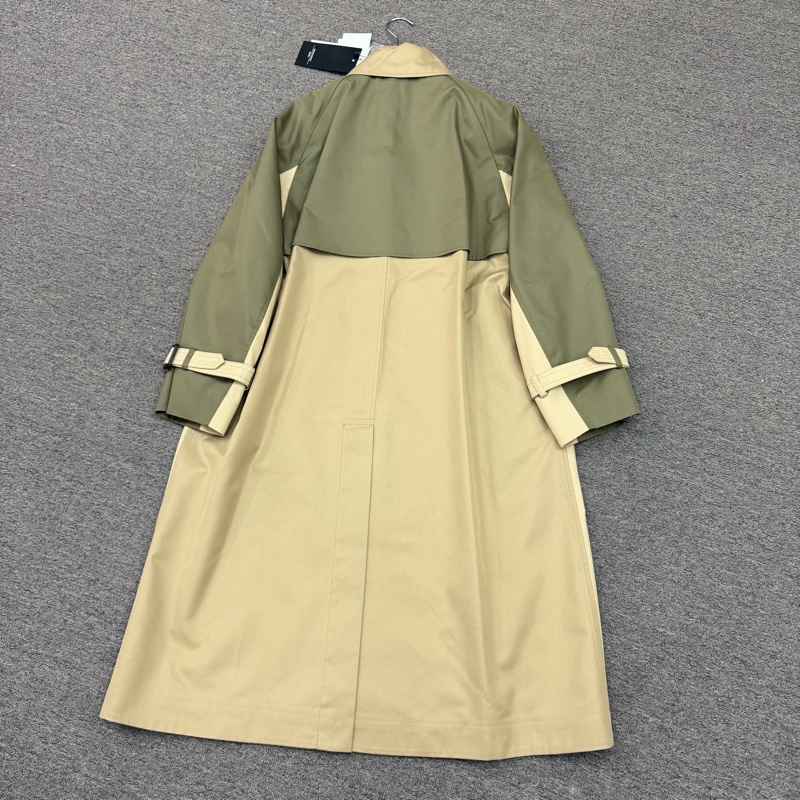 MaxMara -Canasta 拼色 風衣外套連腰帶#34 36 38 40 42-1