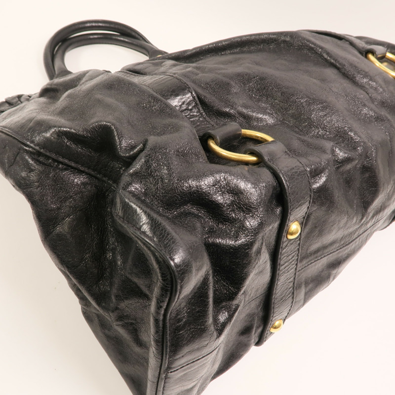 Miu Miu 牛皮皮革2 Way Shoulder金扣手挽肩背兩用袋-10