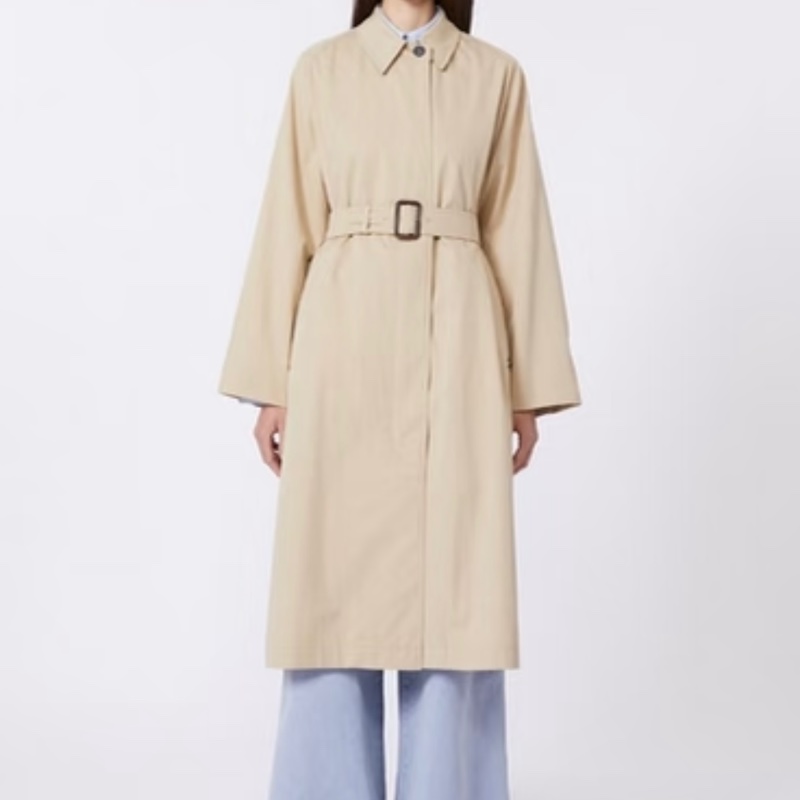 MaxMara -DIVA 米色 風衣外套 連束腰帶#34 36 38 40-5