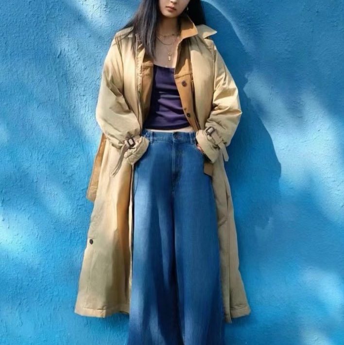 MaxMara -DIVA 米色 風衣外套 連束腰帶#34 36 38 40-4