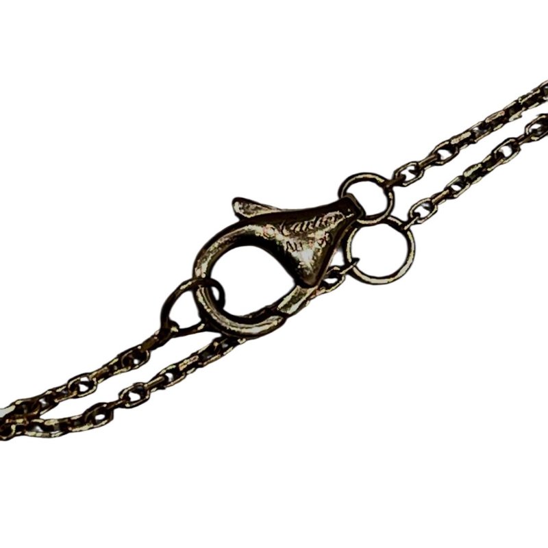 CARTIER 卡地亞 AMULETTE DE CARTIER 孔雀石 鑽石 K18PG 項鍊-5