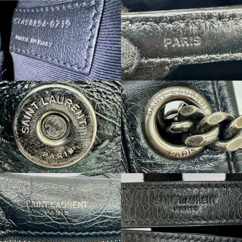 聖羅蘭 　YSL Niki 中號黑色鏈條翻蓋包-6