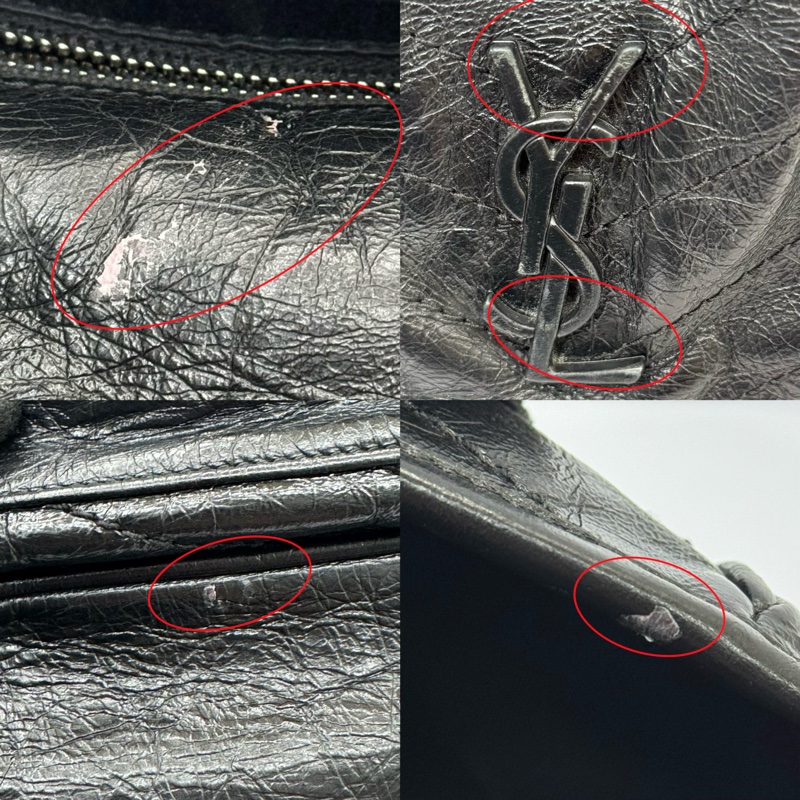 聖羅蘭 　YSL Niki 中號黑色鏈條翻蓋包-7