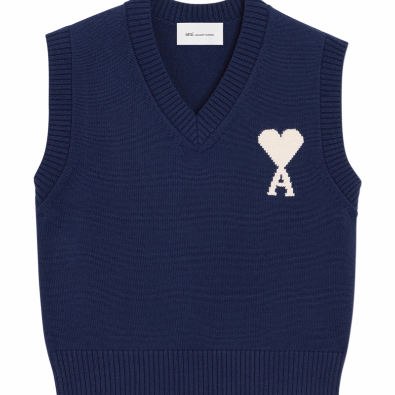 Ami Paris 女士 無袖針織衫-0