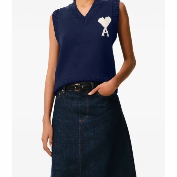 Ami Paris 女士 無袖針織衫-2