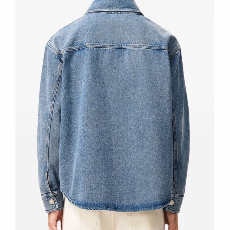 Ami Paris 男女同款 長袖牛仔襯衫XXS XS S M L XL XXL碼-4