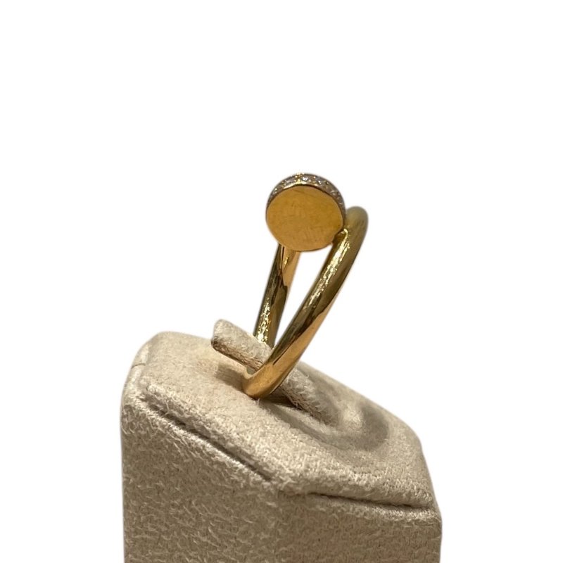 CARTIER 卡地亞 JUSTE UN CLOU 單環戒指 鑽石 K18PG 51碼-2