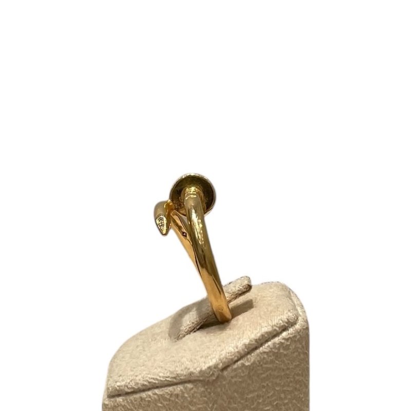 CARTIER 卡地亞 JUSTE UN CLOU 單環戒指 鑽石 K18PG 51碼-3