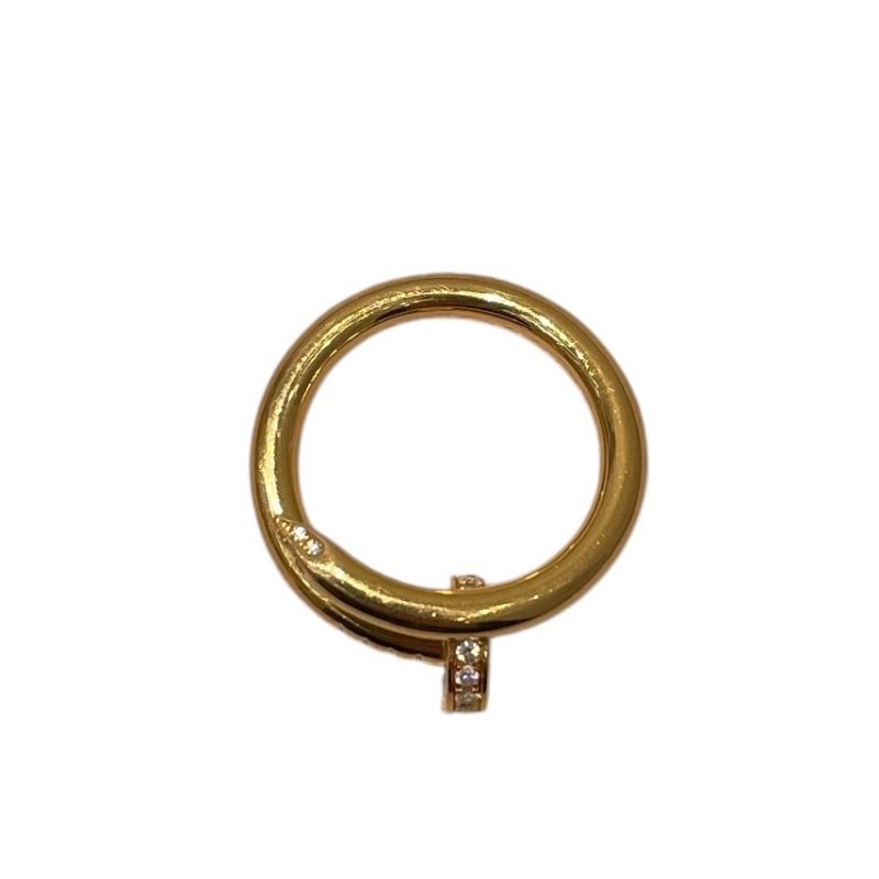 CARTIER 卡地亞 JUSTE UN CLOU 單環戒指 鑽石 K18PG 51碼-4