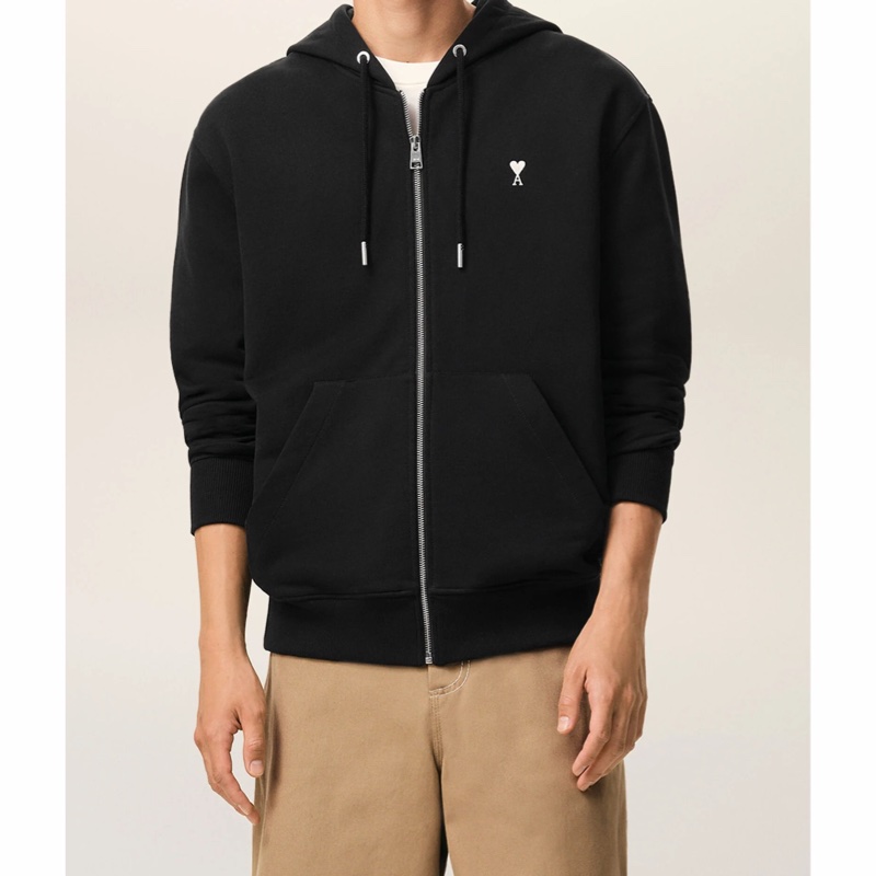 Ami Paris 男士 Ami De Coeur 拉鍊連帽衫XS S M L XL XXL XXXL碼-0