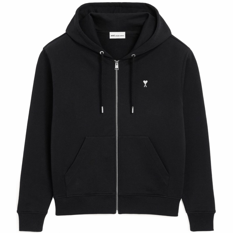 Ami Paris 男士 Ami De Coeur 拉鍊連帽衫XS S M L XL XXL XXXL碼-2