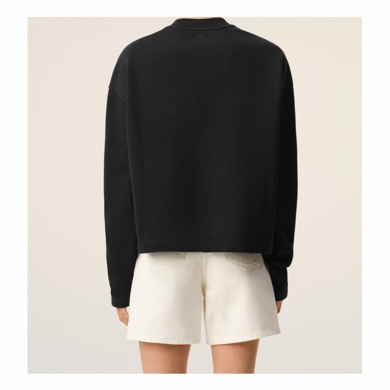 Ami Paris 女士 短款衛衣XXS XS S M L XL碼模特身高 175 CM，身穿 S 碼。-3