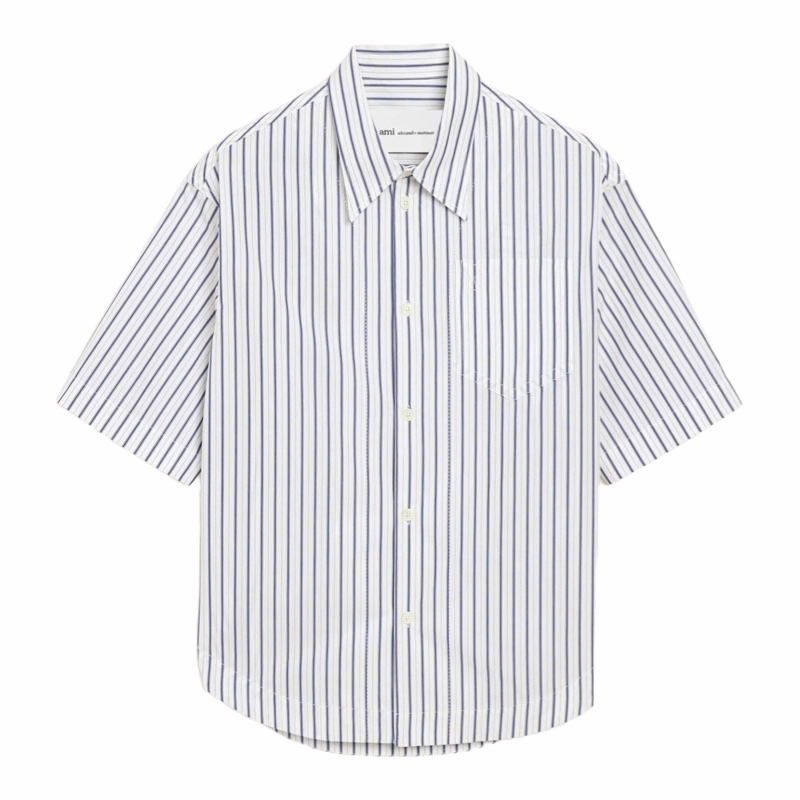 Ami Paris 男女同款 短袖襯衫XXS XS S M L XL XXL碼-0