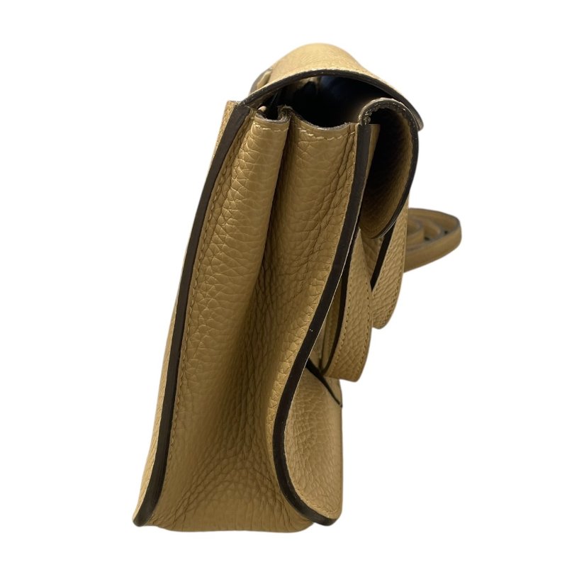 HERMES 愛馬仕 HALZAN 25 哈拉贊 肩背包 TOGO 風衣灰 銀釦-3