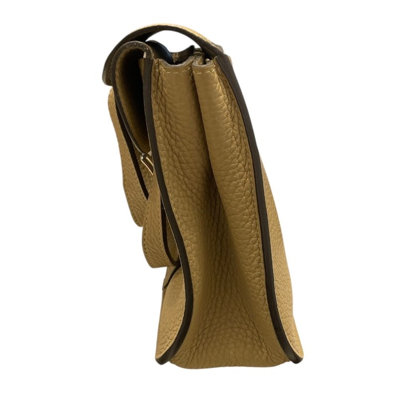 HERMES 愛馬仕 HALZAN 25 哈拉贊 肩背包 TOGO 風衣灰 銀釦-4