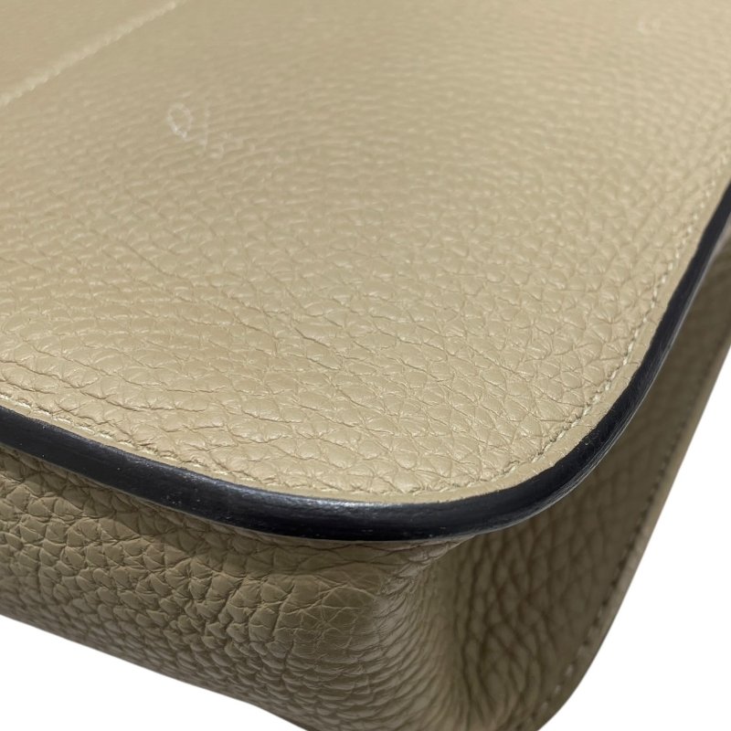 HERMES 愛馬仕 HALZAN 25 哈拉贊 肩背包 TOGO 風衣灰 銀釦-9