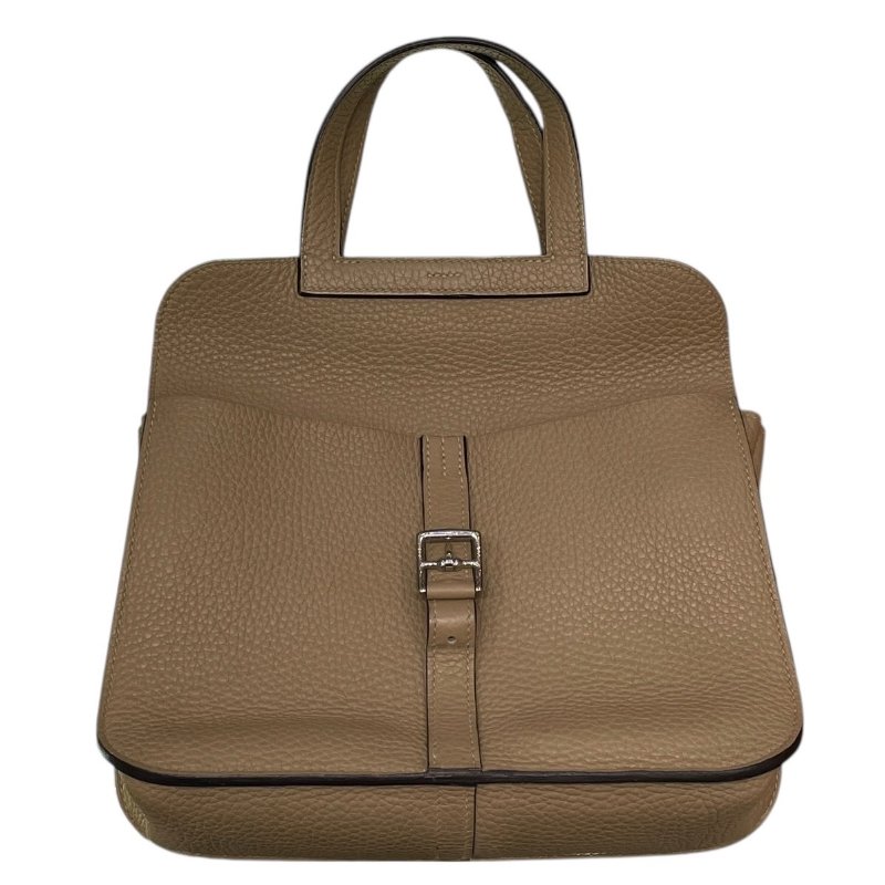 HERMES 愛馬仕 HALZAN 25 哈拉贊 肩背包 TOGO 風衣灰 銀釦-12