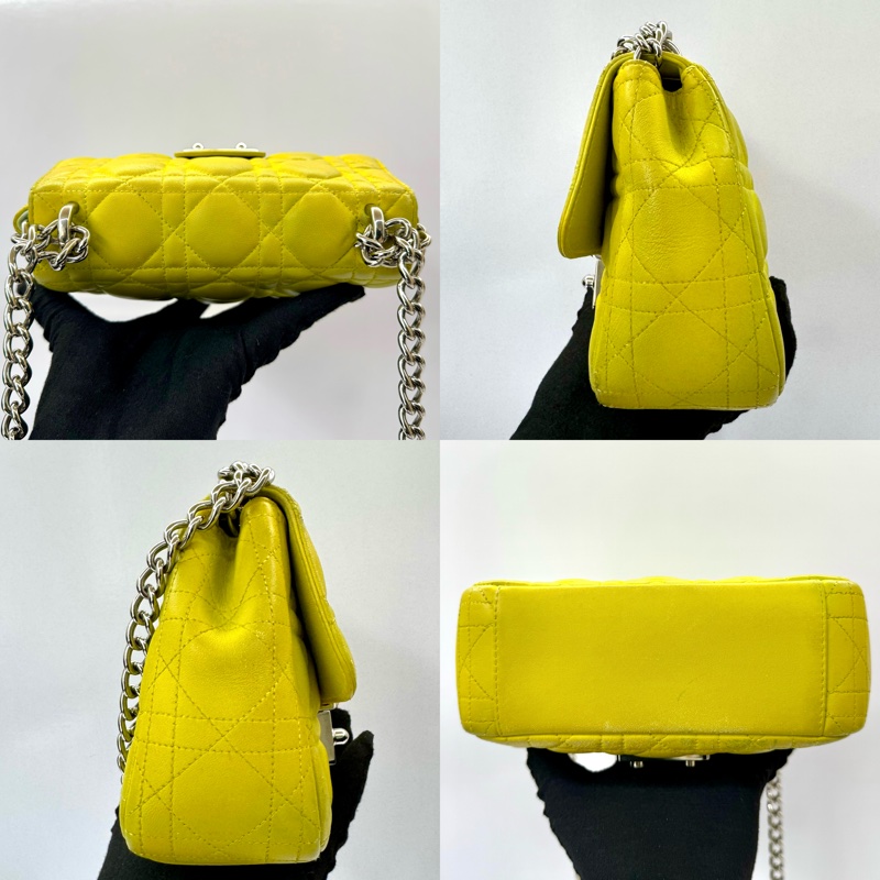 迪奧 Dior Miss Dior 籐格紋鍊條肩背包 鏈條包 09-BO-1113-2