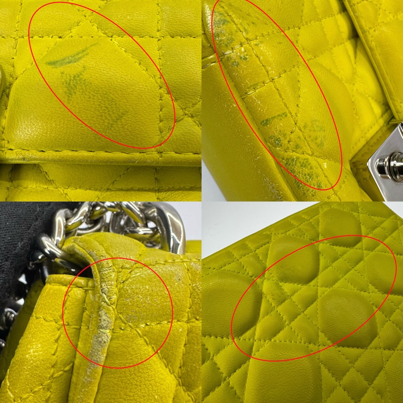 迪奧 Dior Miss Dior 籐格紋鍊條肩背包 鏈條包 09-BO-1113-7