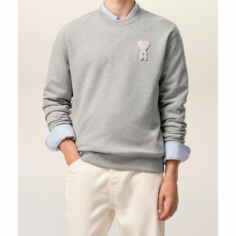 Ami Paris 男女同款 圓領長袖衛衣XXS XS S M L XL XXL XXXL碼-3